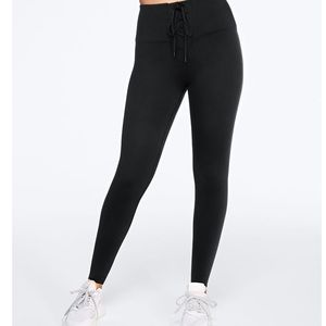 Pink Ultimate Lace Up Leggings